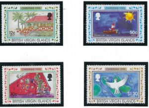 British Virgin Is 816-19 MNH 1995 Christmas  (ak2221)