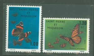 St. Pierre & Miquelon #439-40  Single (Complete Set)