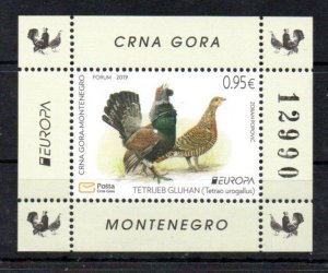 MONTENEGRO - 2019 - EUROPA - M/S - ENDANGERED FAUNA -