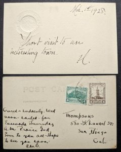 EDW1949SELL : MEXICO Collect of 6 covers & 4 Post cards, some interesting usages