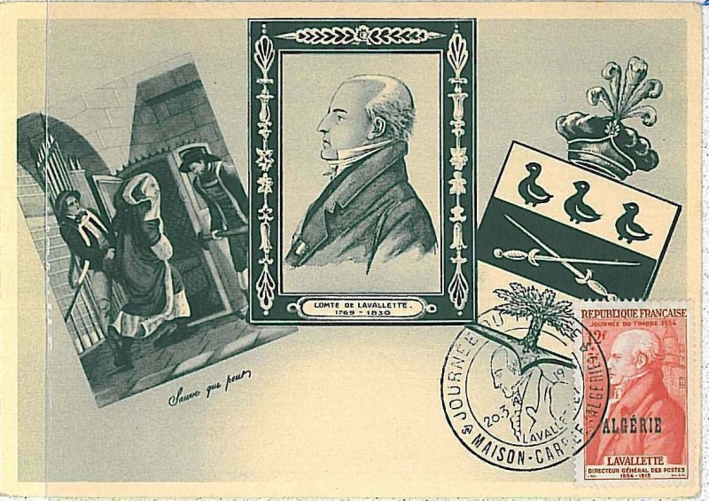 38748 - Algeria - POSTAL HISTORY - FDC MAXIMUM CARD Post LAVALLETE 1936-