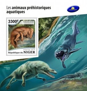 Niger - 2018 Prehistoric Water Animals - Souvenir Sheet - NIG18514b