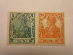 GERMANY Zusammendrucke Michel W5 MINT HINGED Lot9 Cat €50