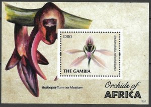 2011 Gambia 6553/B826 Flowers 6,00 €