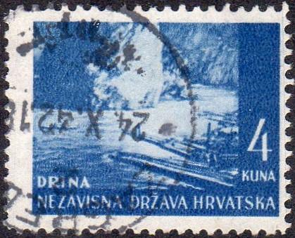 Croatia 37 - Used - 4k Drina River (1941-43)