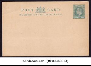 GREAT BRITAIN - 1902 HALF PENNY KEDVII POSTCARD - MINT