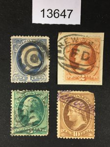 MOMEN: US STAMPS CLASSICS USED GROUP LOT #13647