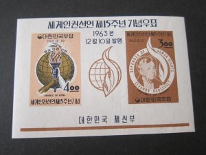 Korea 1963 Sc 415a set MNH