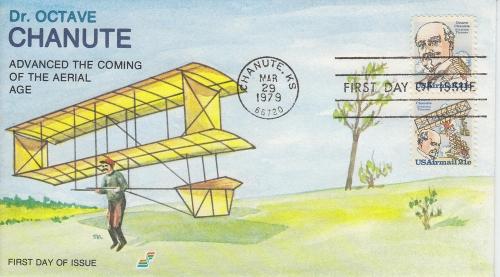 1979 Dr Octave Chanute (Scott C93-4) Spectrum FDC