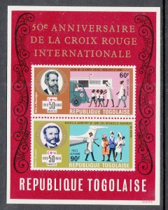 Togo C114a Red Cross Souvenir Sheet MNH VF