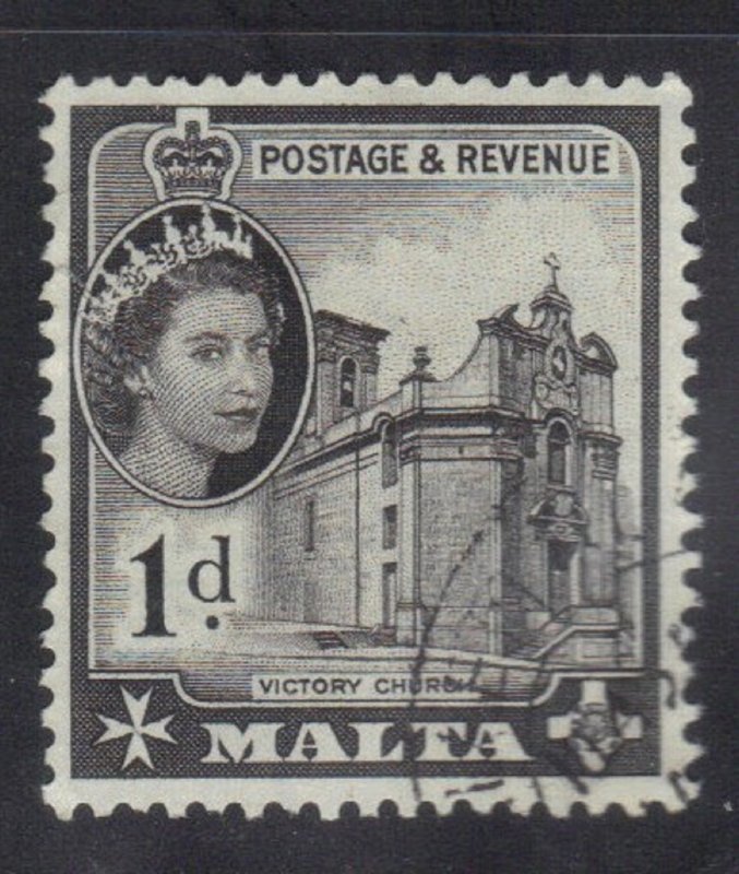 MALTA SCOTT #248 USED 1p  1956-57