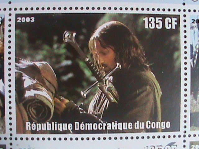 CONGO STAMP:2003- LORD OF THE RINGS MNH SHEET