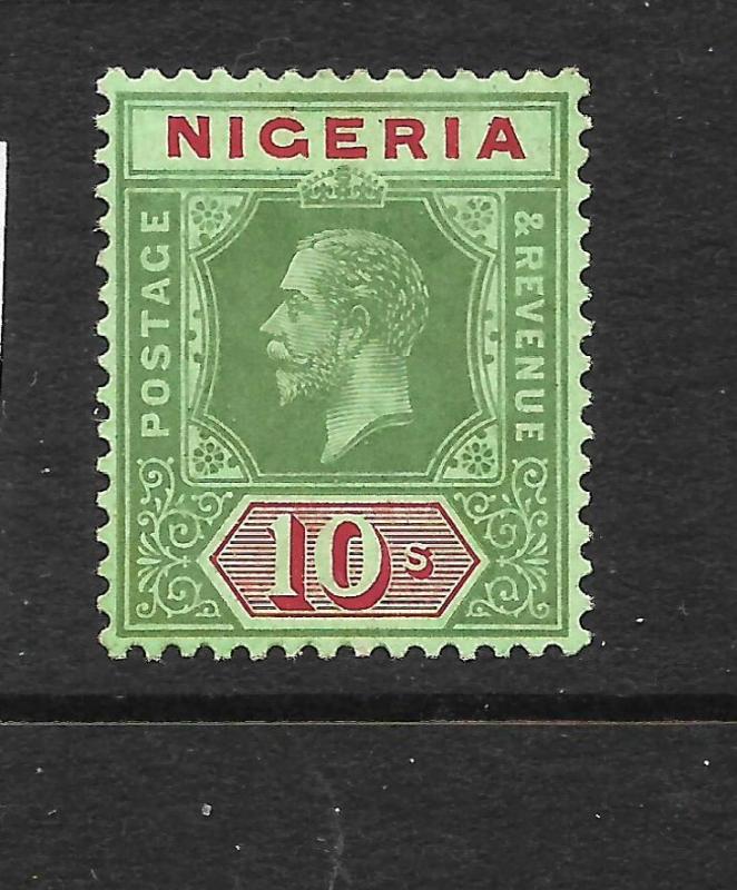  NIGERIA 1914-29  10/-   KGV   MLH   SG 11b