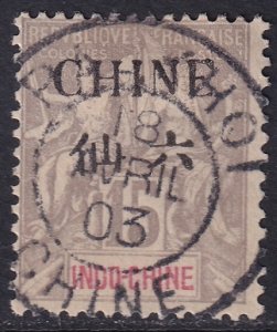 French Offices China 1902 Sc 23 used Packhoi cancel