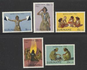 Suriname #B80-B84 MNH Set of 5 Semi-postals Female Scouting