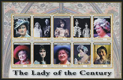 Guyana 3454 MNH Queen Mother, Royalty, Flower