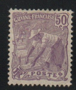 French Guiana Scott 70 Gold Washer stamp  MH*