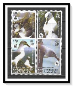 South Georgia #290-293 Worldwide Nature Fund Set MNH