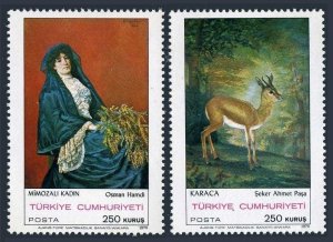 Turkey 1852-1853, MNH. Michel 2184-2185. Art 1970 by Osman Hamdi, Seker Ahmet.