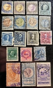 Italy Revenues Lot of 18 Used Avg/VF