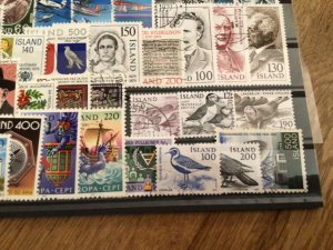 Iceland Island used  mixed stamps A12278