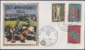 ITALY Sc # 1185-7 FDC ADREATINE CAVES MASSACRE (HOLOCAUST) MEMORIAL