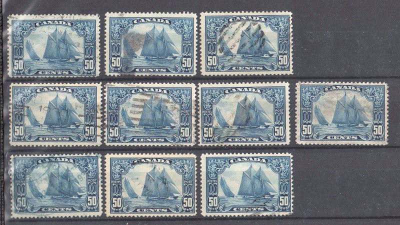 Bundle Lot of #158 used x 100 --- Rare Bluenose quantities C$8500,00