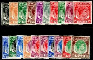 MALAYSIA - Penang SG3-22, COMPLETE SET, M MINT. Cat £140.