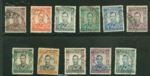 Southern Rhodesia #44-54  Single (King)