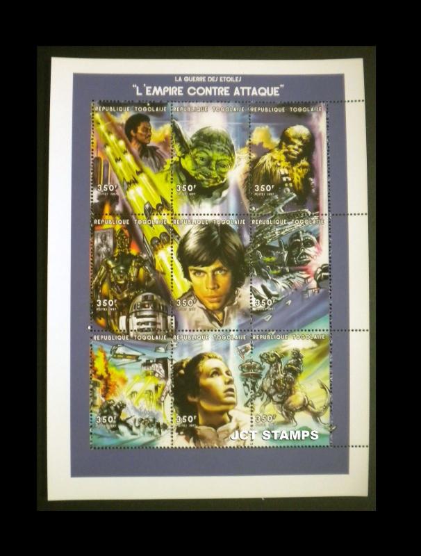 MALI. MNH. 1997 Star Wars Motion Picture Sheetlets, Cplt Set.