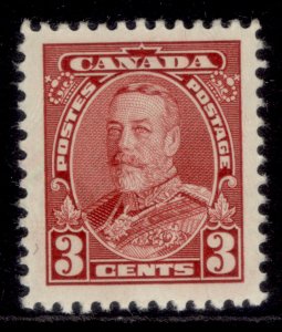 CANADA GV SG343, 3c scarlet, M MINT.