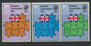 GB QE II Mint Never Hinged  SG 919 - 921 set with se-tenant pair SG 920a