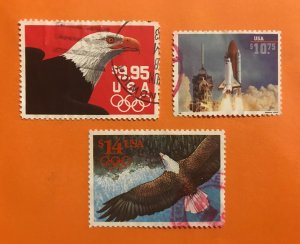 2541, 2542, 2544A Used US set of 3