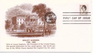 1822: Dolley Madison, KMC Venture, Unaddressed