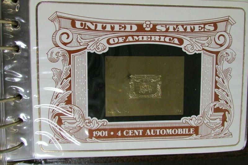 US Stamps 23 Karat Gold Proofs 34 Classics