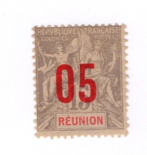 Reunion #100 MH - Stamp CAT VALUE $1.40