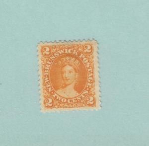 NEW BRUNSWICK # 7 FVF-MH 2cts Q/VICTORIA ORANGE CAT VALUE $20