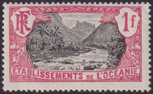 French Polynesia 1913 Sc 49 MH*