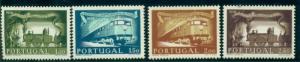 PORTUGAL #818-21 Complete set, Railway Centenary, og, LH, VF, Scott $87.90