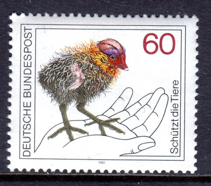 Germany 1981 Baby Coot Mint MNH SC 1355