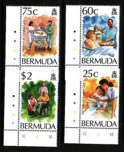 Bermuda-Sc#685-8- id9-unused NH set-Hospital Care-1994-