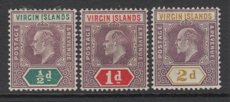 Virgin Islands, Scott 29-31 (SG 54-56), MHR