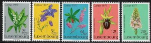 Luxembourg #B313-7 MNH Set - Flowers