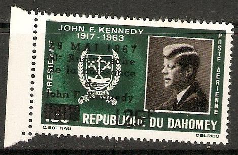 1967 Dahomey Scott C55-C56 JFK 50th Anniversary Death MNH