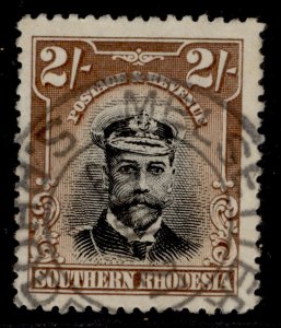 SOUTHERN RHODESIA GV SG12, 2s black & brown, FINE USED. Cat £24. CDS