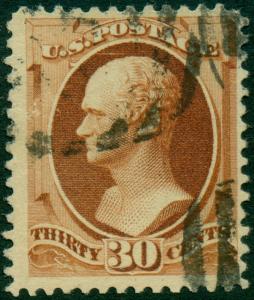 #217 30¢ VF USED CV $120 BL253