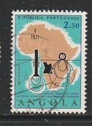 1971 Angola - Sc 567 - used VF - 1 single - Seismic Tests