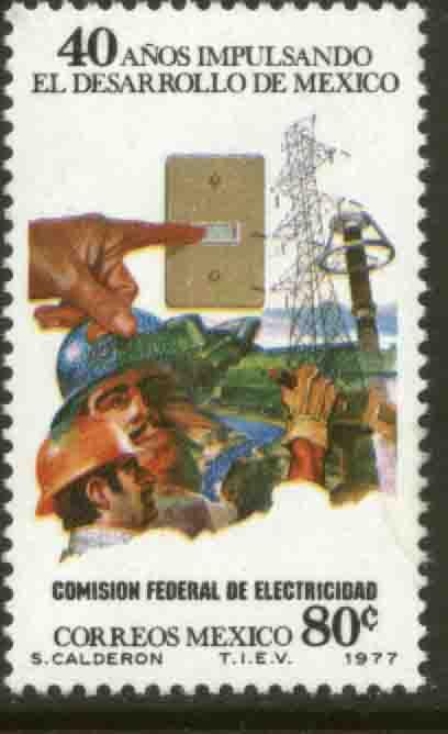 MEXICO 1155 40th Anniv Nationalization Electrical Industry.