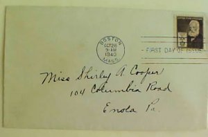 USA FDC 1940 BELL 10 CENTS 