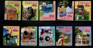 New Zealand Scott 1419-1428 Used Wacky Letterbox set